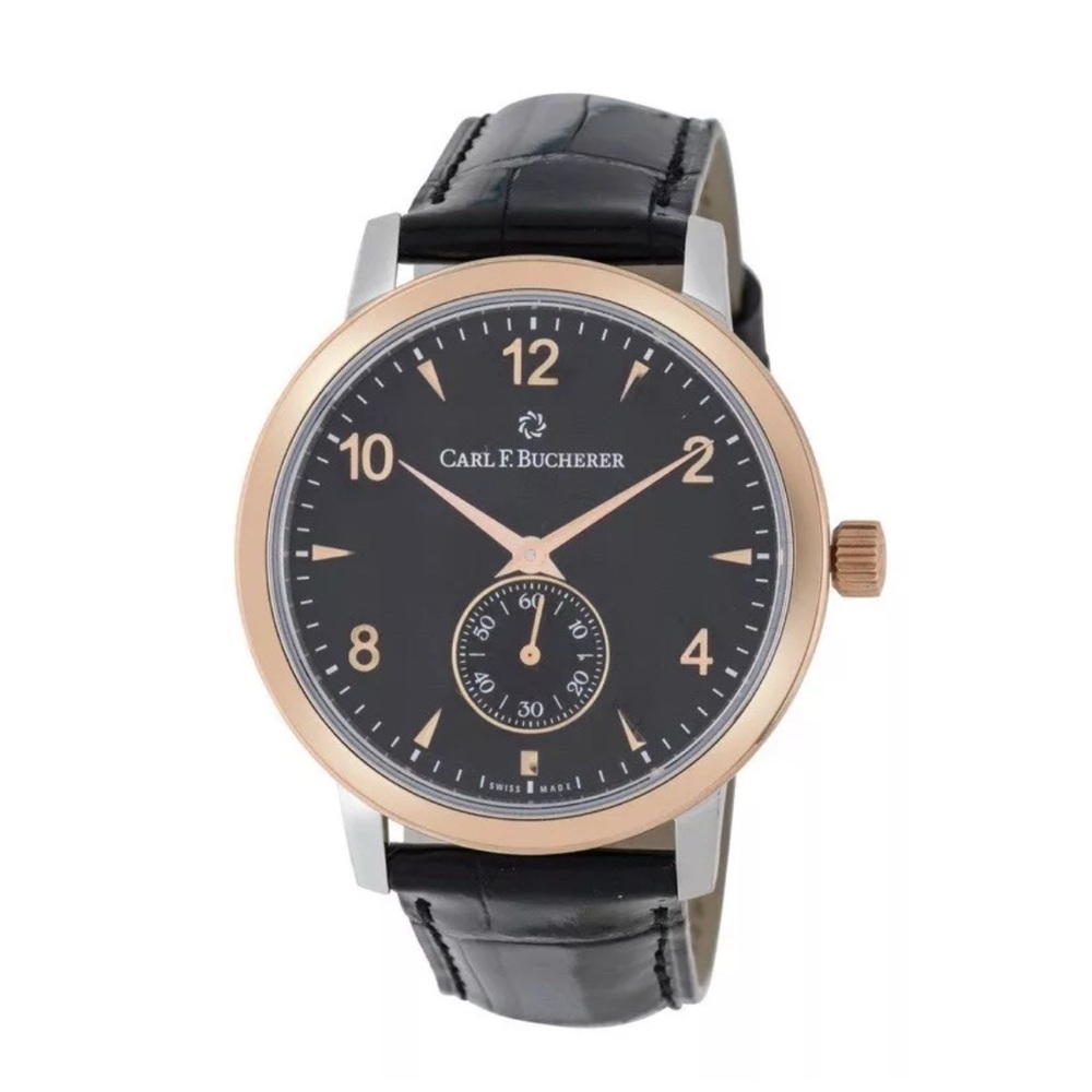 Carl F. Bucherer Adamavi Stainless Steel,18K Rose Gold Manual Wind Watch